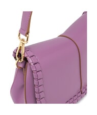 GIANNI CHIARINI HELENA ROUND Borsa in pelle con flap argyle purple - Borse Donna - 4