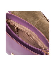 GIANNI CHIARINI HELENA ROUND Borsa in pelle con flap argyle purple - Borse Donna - 5