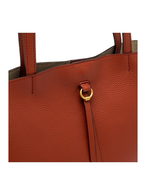 EGLE Shopping Bag in pelle brick red - Borse Donna