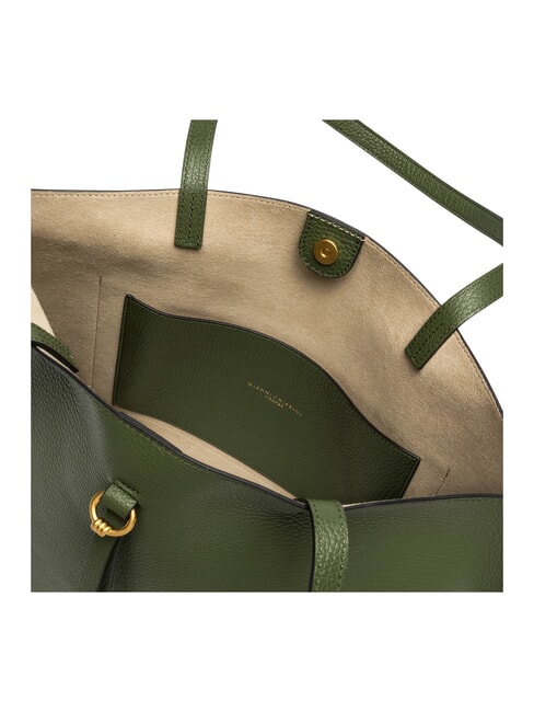 EGLE Shopping Bag in pelle deep fir - Borse Donna
