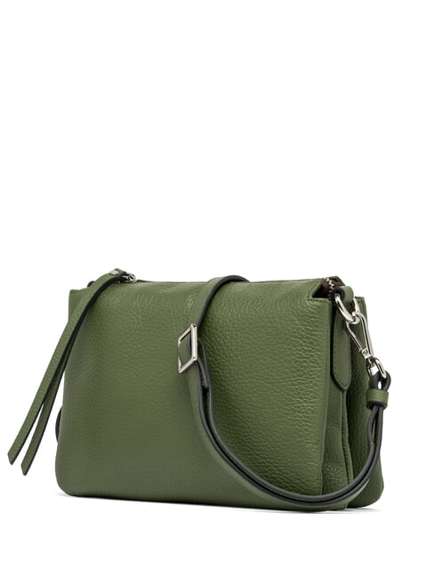 THREE  Mini Bag a tracolla, in pelle deep fir - Borse Donna