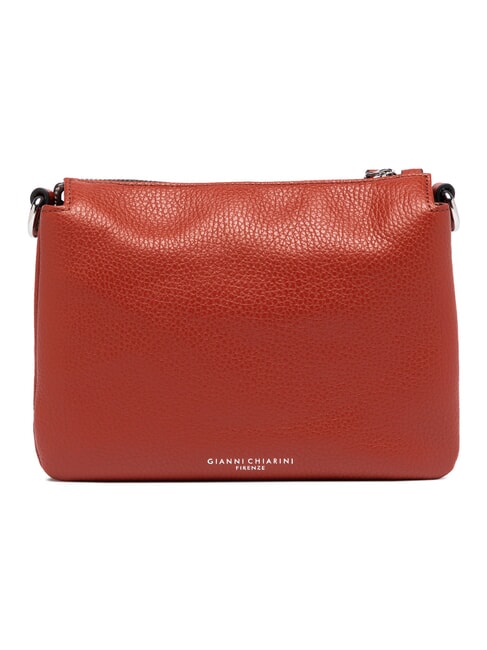 THREE  Mini Bag a tracolla, in pelle brick red - Borse Donna