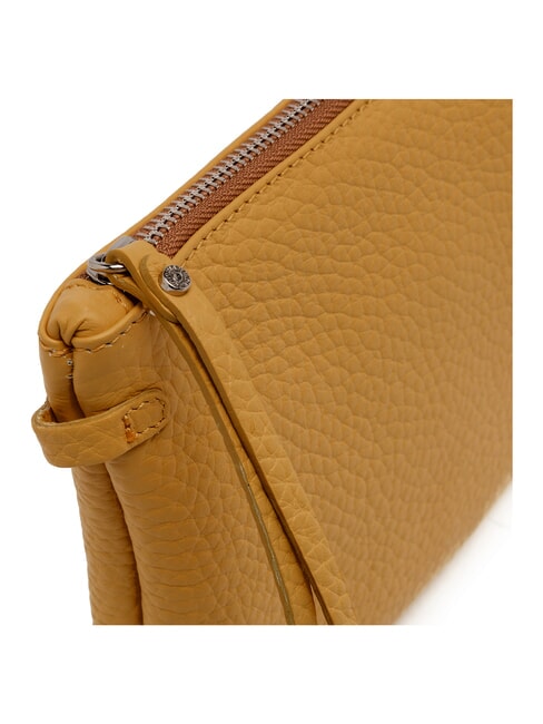 HERMY Pochette in pelle con tracolla golden amber-castoro - Borse Donna
