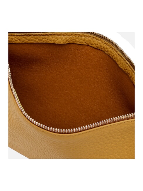 HERMY Pochette in pelle con tracolla golden amber-castoro - Borse Donna