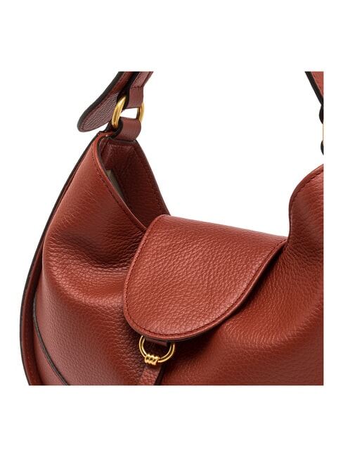 EDITH Borsetta in pelle, con tracolla brick red - Borse Donna
