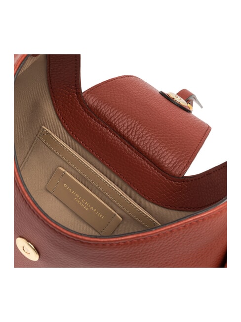 EDITH Borsetta in pelle, con tracolla brick red - Borse Donna