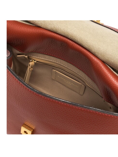 OTTAVIA Borsa in pelle Made in Italy brick red - Borse Donna
