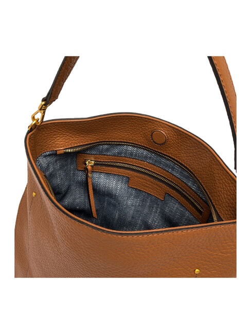 OLGA Borsa in pelle a spalla con tracolla CUOIO - Borse Donna