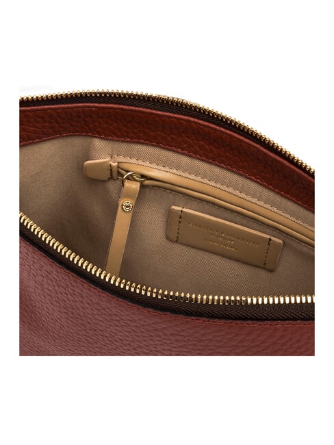 BROOKE Borsa a spalla in pelle brick red - Borse Donna