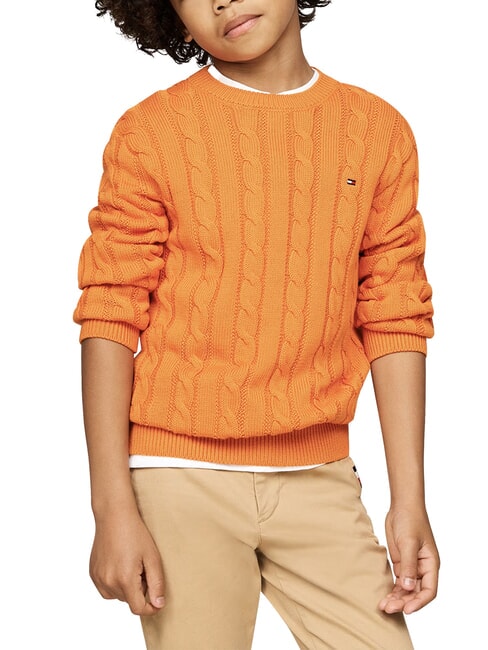 TH KIDS Maglione bimbo in cotone orange thunder - Maglioni Bambini