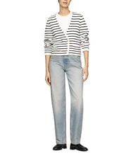 TOMMY HILFIGER TH Cardigan in cotone, a maniche lunghe - Maglie Donna