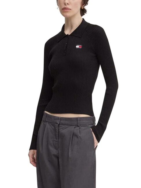 TH JEANS Maglia maniche lunghe black - Maglie Donna