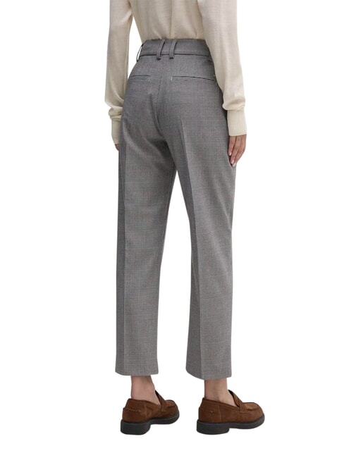 TH Pantaloni slim, stile classico global stp check/ s/ texture h grey - Pantaloni Donna