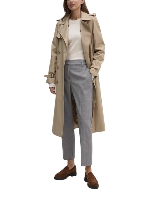 TH Pantaloni slim, stile classico global stp check/ s/ texture h grey - Pantaloni Donna