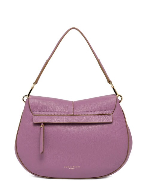 HELENA ROUND Borsa in pelle con tracolla in corda argyle purple - Borse Donna