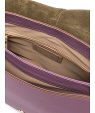 GIANNI CHIARINI HELENA ROUND Borsa in pelle con tracolla in corda argyle purple - Borse Donna - 4