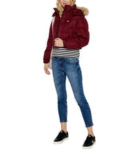 TOMMY HILFIGER TH JEANS Piumino corto deep rouge - Piumini Donna - 3