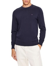 TOMMY HILFIGER TH FLAG Maglione girocollo in cotone desert sky - Maglie Uomo - 3