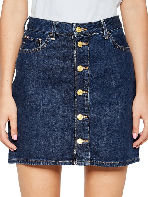 TH Gonna corta in jeans cler - Gonne Donna