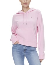 TOMMY HILFIGER TH Felpa in cotone, a maniche lunghe iconic pink - Felpe Donna - 3