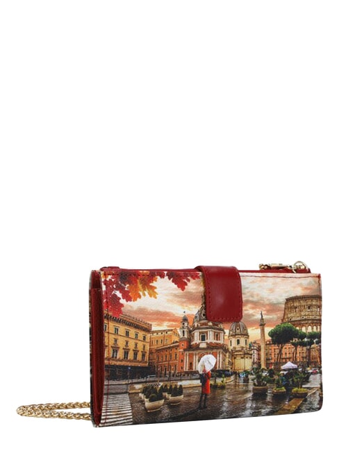 YESBAG Pochette portafoglio con tracolla rome raining - Borse Donna