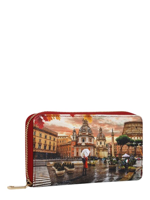 YESBAG Portafoglio grande, zip around rome raining - Portafogli Donna