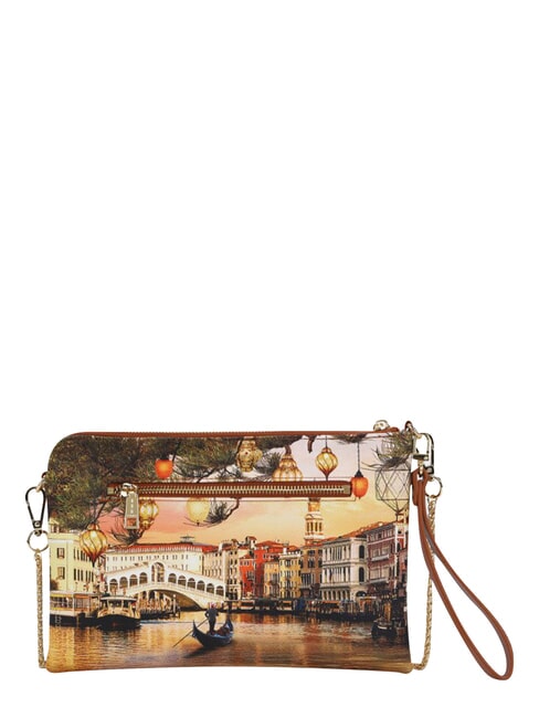 YESBAG Pochette piatta con polsierina christmas venice - Borse Donna
