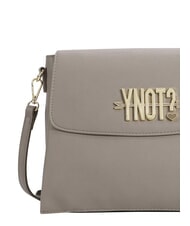 YNOT LOVERS Borsa a tracolla con flap Taupe - Borse Donna - 3