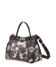 YNOT FASHIONOPOLY Borsa bauletto a mano, con tracolla choco - Borse Donna - 4