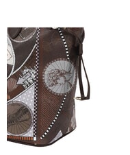 YNOT FASHIONOPOLY Borsa shopping, a spalla choco - Borse Donna - 5
