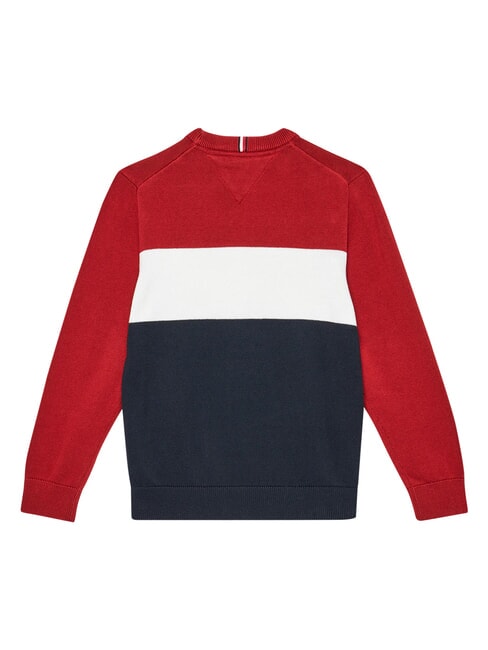 TH Maglia in cotone, a girocollo rwb colorblock - T-shirt Bambino
