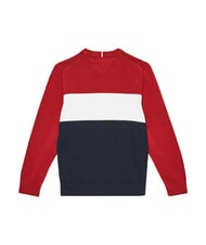 TOMMY HILFIGER TH Maglia in cotone, a girocollo - T-shirt Bambino