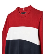 TOMMY HILFIGER TH Maglia in cotone, a girocollo rwb colorblock - T-shirt Bambino - 3