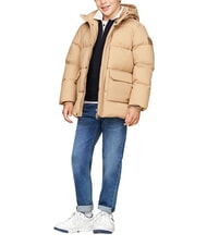 TOMMY HILFIGER TH KIDS Giaccone con cappuccio classic khaki - Giacche Bambini - 4
