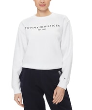 TOMMY HILFIGER TH Felpa optic white - Felpe Donna - 4