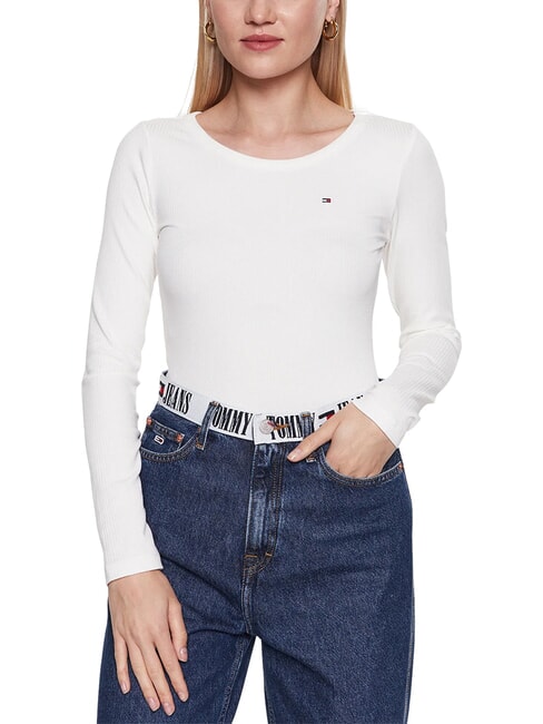 TH T-shirt a maniche lunghe ecru - T-shirt e Top Donna