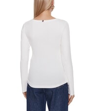TOMMY HILFIGER TH T-shirt a maniche lunghe ecru - T-shirt e Top Donna - 3