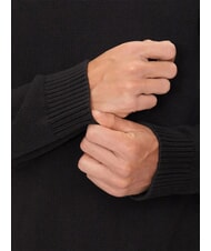 TOMMY HILFIGER TH JEANS  Maglioncino scollo a v in cotone black - Maglie Uomo - 7