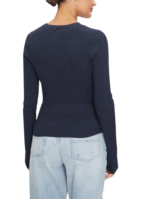 TH JEANS Cardigan a maniche lunghe dark night navy melange - Maglie Donna