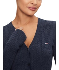 TOMMY HILFIGER TH JEANS Cardigan a maniche lunghe dark night navy melange - Maglie Donna - 5