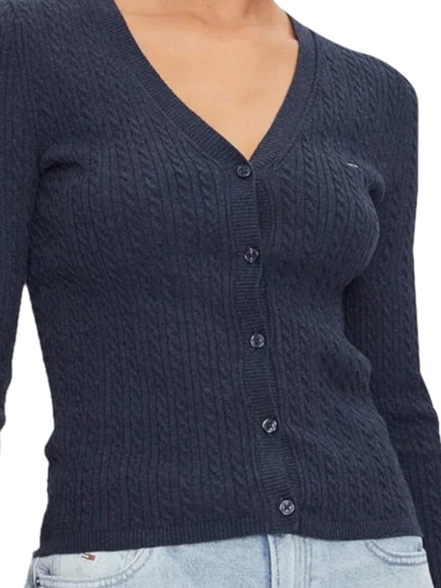 TH JEANS Cardigan a maniche lunghe dark night navy melange - Maglie Donna