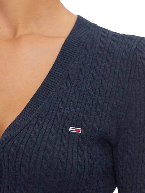 TH JEANS Cardigan a maniche lunghe dark night navy melange - Maglie Donna