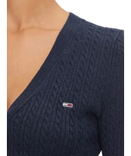 TOMMY HILFIGER TH JEANS Cardigan a maniche lunghe dark night navy melange - Maglie Donna - 8