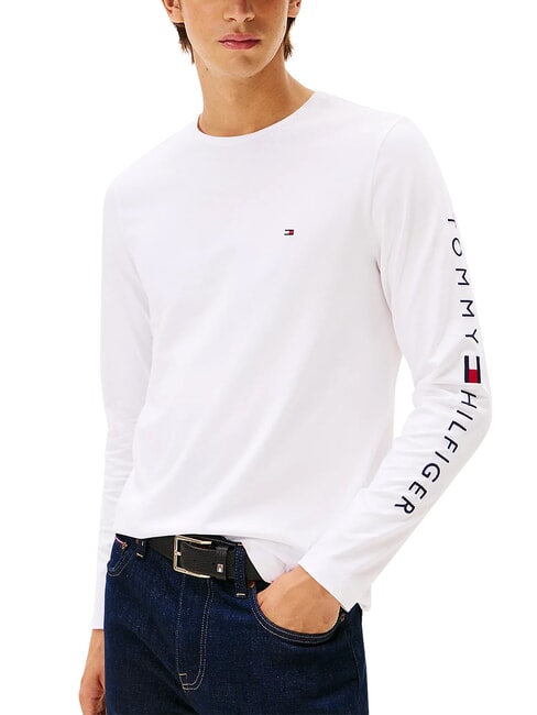 TH T-shirt a maniche lunghe white - Maglie Uomo
