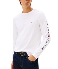TOMMY HILFIGER TH T-shirt a maniche lunghe white - Maglie Uomo - 4