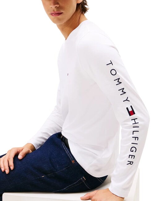TH T-shirt a maniche lunghe white - Maglie Uomo