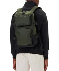 RAINS TRAIL CARGO BACKPACK Zaino porta PC 13" green - Zaini Scuola & Tempo Libero - 2