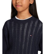 TOMMY HILFIGER TH Maglia in cotone a girocollo desert sky - Maglioni Bambini - 5