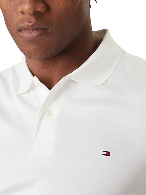 TH Polo a maniche corte nastro colletto optic white - Polo Uomo