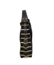 BRACCIALINI NORA Borsa hobo in pelle nero - Borse Donna - 3